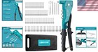 Compact Rivet Gun With Interchangeable Heads  