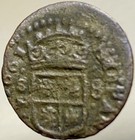 1661 Coin Spanish Empire 8 Maravedis King Philip Iv 360 Years Old Scarce