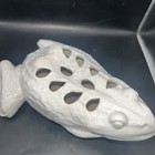 6  Mottahedeh Design White Ceramic 10-hole Flower Frog Made In Italy Vintage