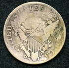 Genuine 1805 Draped Bust Silver Quarter 25c   Good Details   Scratched   Plugged