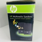 Hp Usb Black Multimedia Computer Speakers Uc-230 Adjustable Volume And Tone
