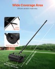Rolling Lawn Aerator 18-inch Heavy-duty Manual Rolling Aerator Lawn Black