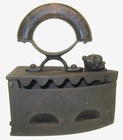 Antique Charcoal Box Iron  Lion s Head For Front Latch  European  Late 1800 s
