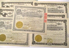 7 Obsolete Antique 1916-19 Leviathan Mines Co  Stock Certificates   L  k  