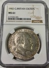 1902 Great Britain Crown Edward Vii Ngc Ms61 Graded