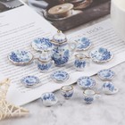 1 12 Scale Dollhouse Miniature Tableware Ceramic Tea Cups Plate Kit Accessories