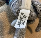 11 Inch Dan Dee Grey Sock Monkey Plush Stuffed Animal Bunny Ears
