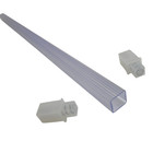 Clear Acrylic Towel Bar Rod Spring Rack 24 Inch Mid Century Modern Vintage Retro