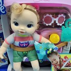 Baby Alive Littles Push    n Kick Stroller Little Ana Blonde Hair Doll new In Box 