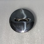 Hammered Tzedakah Charity Box Round Silver With Silver Rings Tzc-3