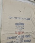 Vintage 50 Lb Grain Feed Sack Donated By People Of The United States Of America 