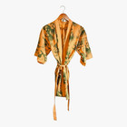 Vtg Bahama Hand Prints Women   s S Cotton Kimono  Tiki Resortwear Tropical Boho