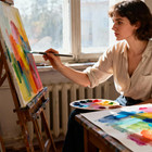 Artify 24 Pieces Synthetic Hog Bristle Nylon Paint Brush Set- Expert Series