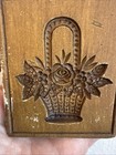 Springerle Cookie Mold    rose Basket    Bought In Switzerland