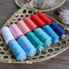 72pcs Sewing Thread Set 36 Colors With Matching Bobbins 400yd Spools Us