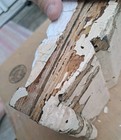 Vintage Architectural Antique Plinth Corner Trim Door Wood Mold Pieces  2 