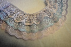Vintage Lace White Blue   Pink 3-tier Approx 10   Yds For Craft  home