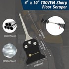 Toovem 4 Inch Tile Removal Tool  Sds Plus Chisel Bit With Replacement Balde