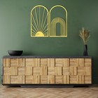 Set Of 2 Abstract Metal Wall Art  Abstract Home Decor  Geometric Unique Wall Art