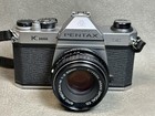 Asahi Pentax K1000 35mm Slr Film Camera W  Smc 1 2 50mm Lens   Case