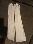 Womens Vintage Elegant Long White Kid Gloves