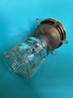 Antique Vtg Nautical Ocean Lantern Ship   s Wheel Glass Light Ceiling Fixture