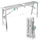 64 x12  Portable Scaffolding Platform  Folding Steel Step Ladder Adjustable Heig