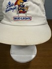 Vintage 80s Bud Light Spuds Mackenzie Snapback Trucker Hat White Embroidered Usa