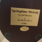 Danbury Mint Springtime Melody Robin Wood Figurine By Jeff Rechin