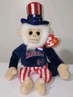 Nmt  Ty Beanie Baby - Rally Doodle Dandy Monkey L a  Angels Promo 7-2-2009 Mwnmt