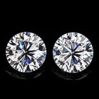 Loose Cvd Lab-grown Diamond 4 Ct Pair Of Round Color D   Clarity If   Certified