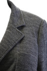 Escada Womens Five Button Notched Lapel Knit Blazer Jacket Gray Wool Size It 46