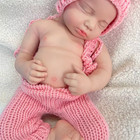 Reborn Baby Doll Silicone Full Body Lifelike Newborn Toy Girl Doll 18 9 Inch