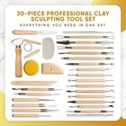Clay Tool Kit  30 Pcs Ceramics Clay Sculpting Tools For Beginner   Professionals