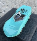 Vintage Aurora T-jet Chaparral No  1377 Turquoise Solid Rivet Ho Scale Slot Car