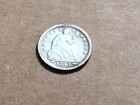 1853 Seated Liberty Half Dime 5 Cents Nickel Silver Us Arrows Coin