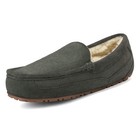Men s Suede Sheepskin Warm Fur Slippers Moccasin Slip-on Casual Loafers Shoes