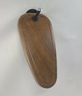 European Skull Mount Wall Plaque Dark White Oak