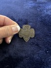 Vintage Girl Scouts Gs Brass Metal Pin Badge
