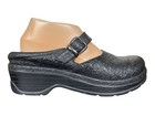 Klogs Cali Tooled Leather Slip Resistant Clogs Slip On Comfort Black Size 8 5
