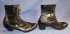 Antique Victorian Boots Womens Leather High Top Laceup High Heel Ault-williamson