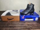 Riedell 336 Roller Skate Boots New Sz 5 5 M Nos Black Leather High Quality Vtg 