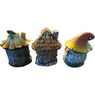 Fairy Garden Forest Fairy Gnome Houses 3 Piece Set New