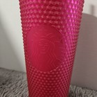 Starbucks Matte Hot Pink Studded 24oz  Tumbler  New