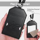 3 Pack Luggage Tags  Tsa Approved Suitcase Bag Tags With Name Id Card  Black Air