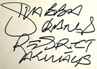 Shabba Ranks Autograph Signed 4 x 6  Index Card  Jamaican Dancehall Musician 93