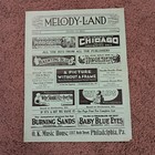 Qty 2 Melody - Land 1922 Music Price Guide O k  Music House Philadelphia Pa 