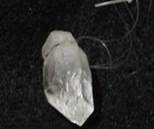 Clear Quartz Crystal On Monofiliment Single Termination Crystal Wand Pendulum