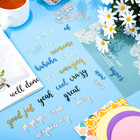 18 Pieces Modal Die Cut Words Metal Cutting Dies Words For Card Making Carbon St