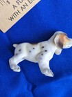 Adorable Mid Century Porcelain Miniature  Puppy Hound Beagle Dog Vtg Japan 1 6